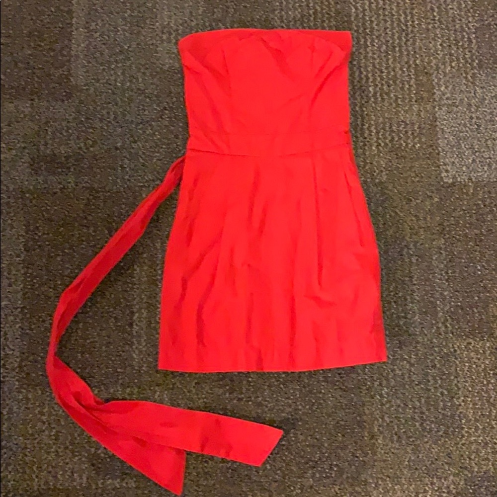 Red hot Abercrombie Strapless Valentine dress